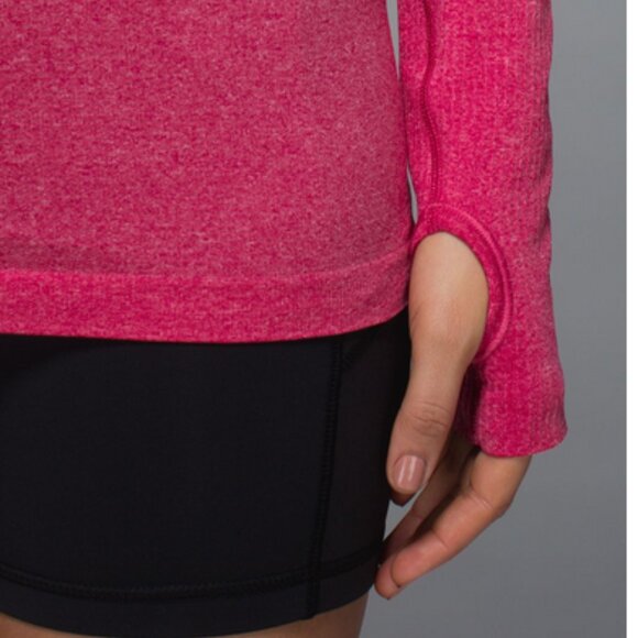 Lululemon Swiftly Tech Long Sleeve Crew - Heathered Jewelled Magenta - Size 8 - Picture 8 of 15